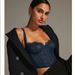 NWT Anthropologie Lace Bustier Top